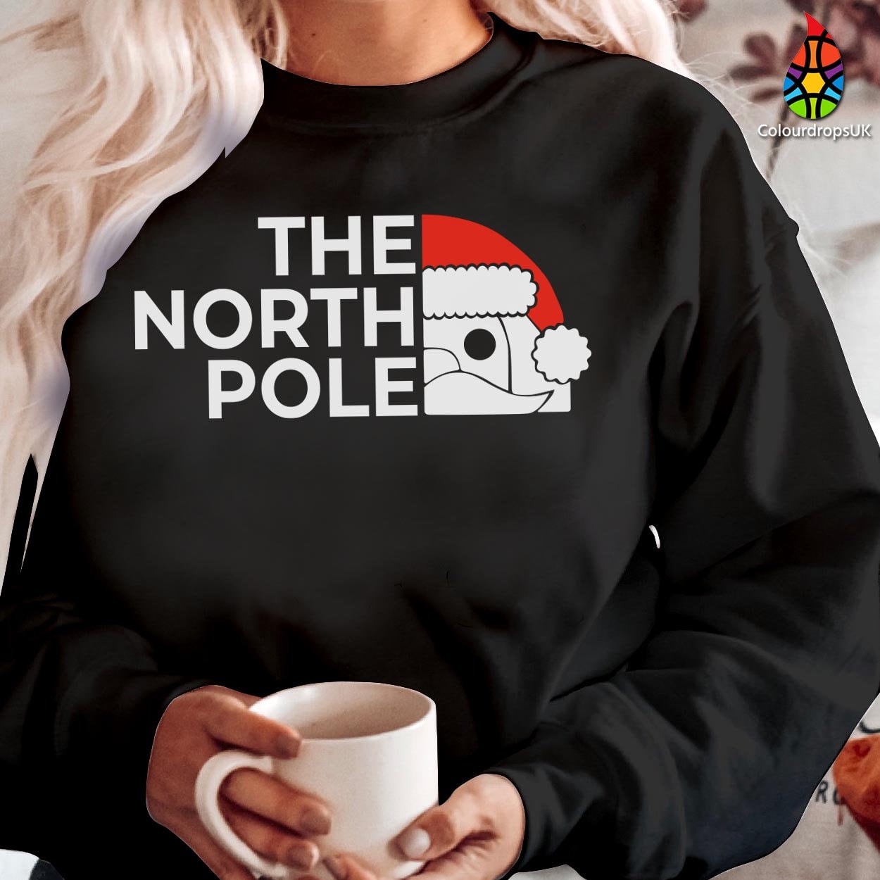 SWEATSHIRT (5226) The NORTH POLE Christmas Sweatshirt Premium Christmas jumper funny Lapland gift for Kids Mens Womens Christmas Crewneck