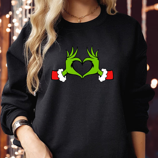 SWEATSHIRT (5020) CHRISTMAS HEART Christmas Love Jumper Merry Xmas Whoville University That's it I'm not going Xmas Party gift for her