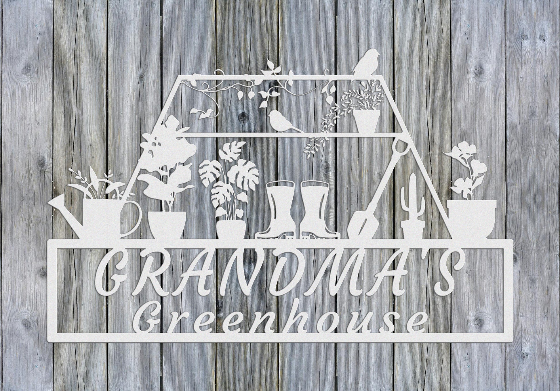 Personalized Garden Sign,Custom Greenhouse Name Sign,Garden Metal Sign,Garden Wall Art,Garden Decor,Gift for Gardener,Metal Yard Decor