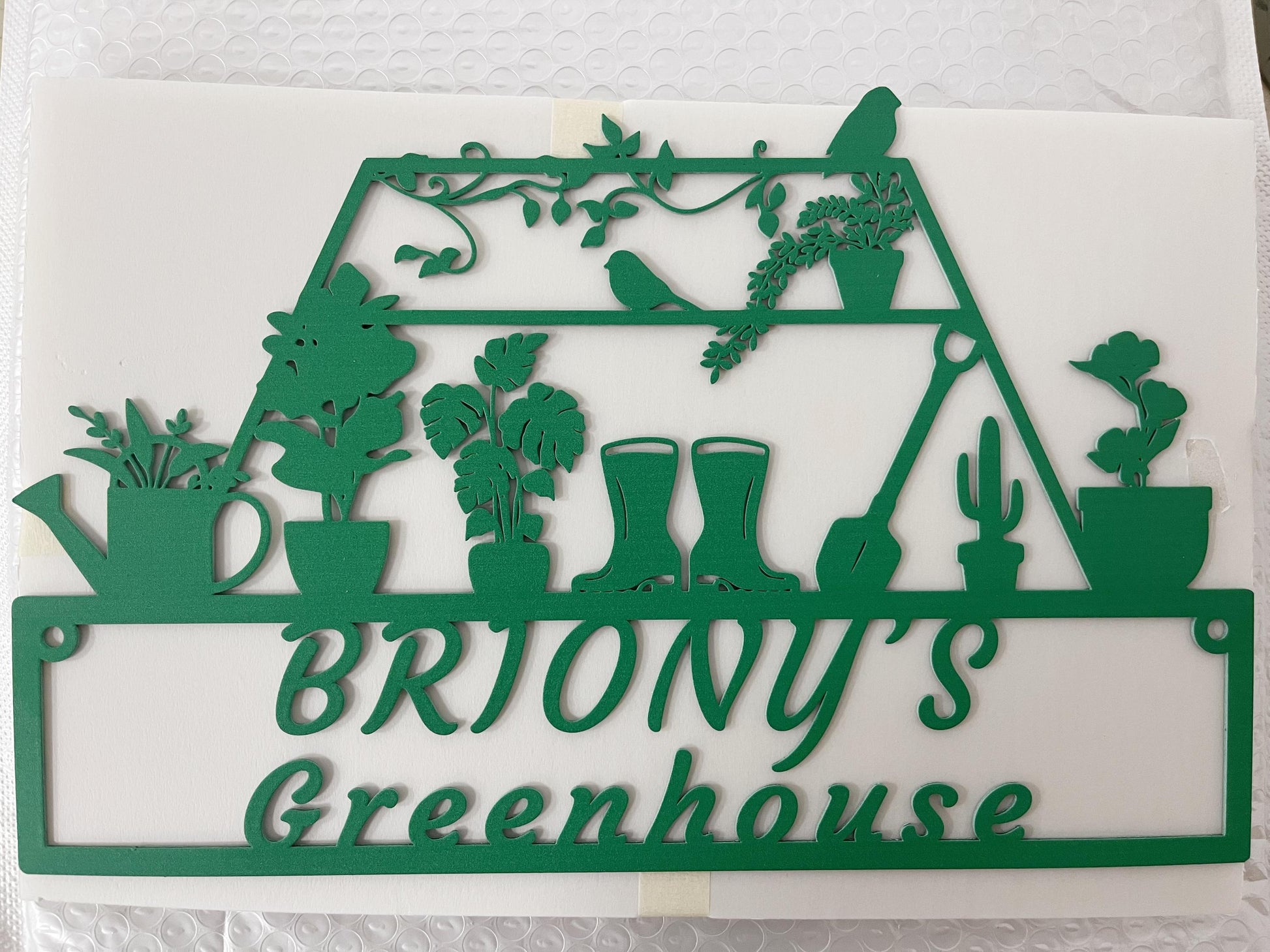 Personalized Garden Sign,Custom Greenhouse Name Sign,Garden Metal Sign,Garden Wall Art,Garden Decor,Gift for Gardener,Metal Yard Decor