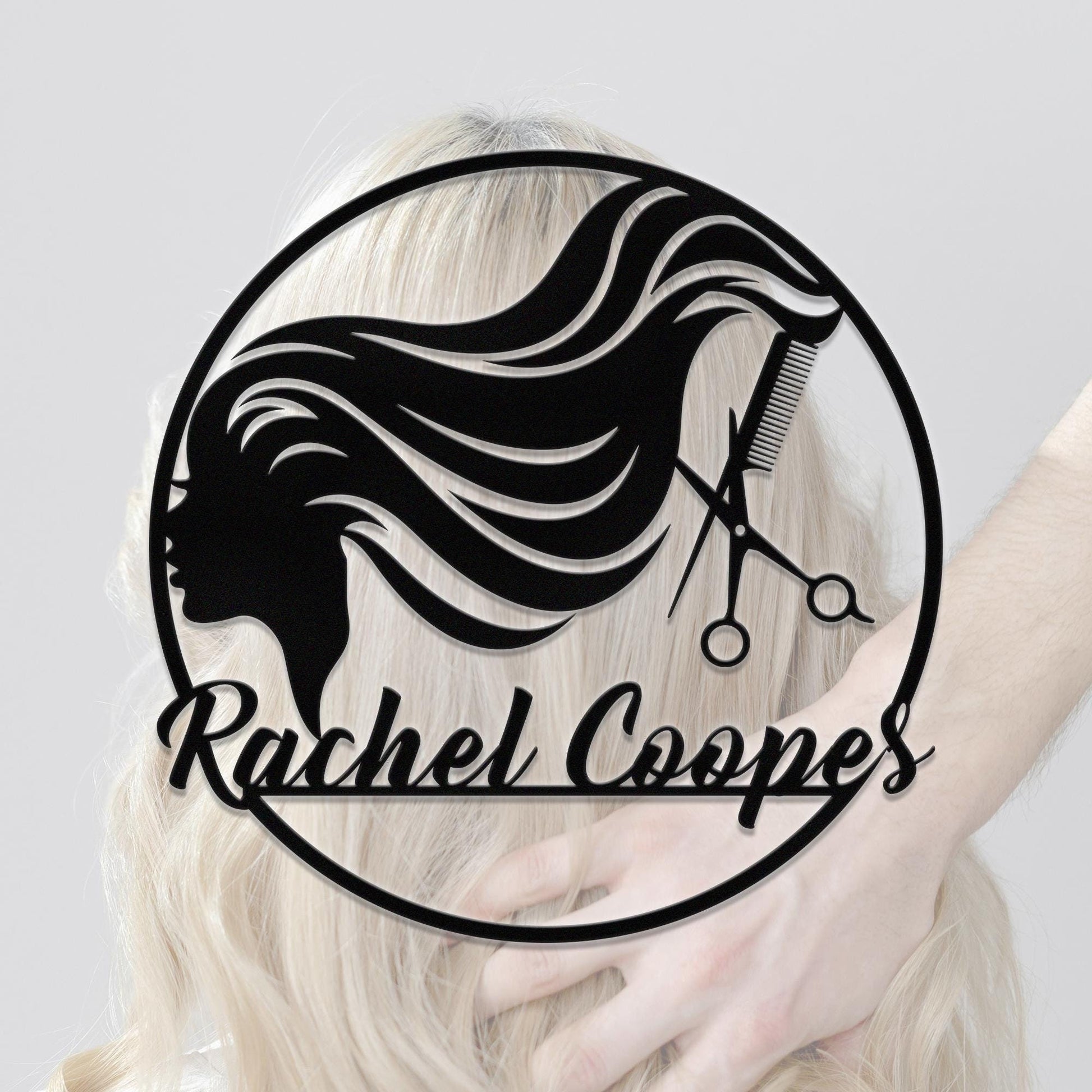 Personalized Hair Dresser Metal Sign, Custom Hair Salon Wall Art, Women Hairstyle Decor, Hair Stylist Shop Sign,Beauty Hairstylist Gift