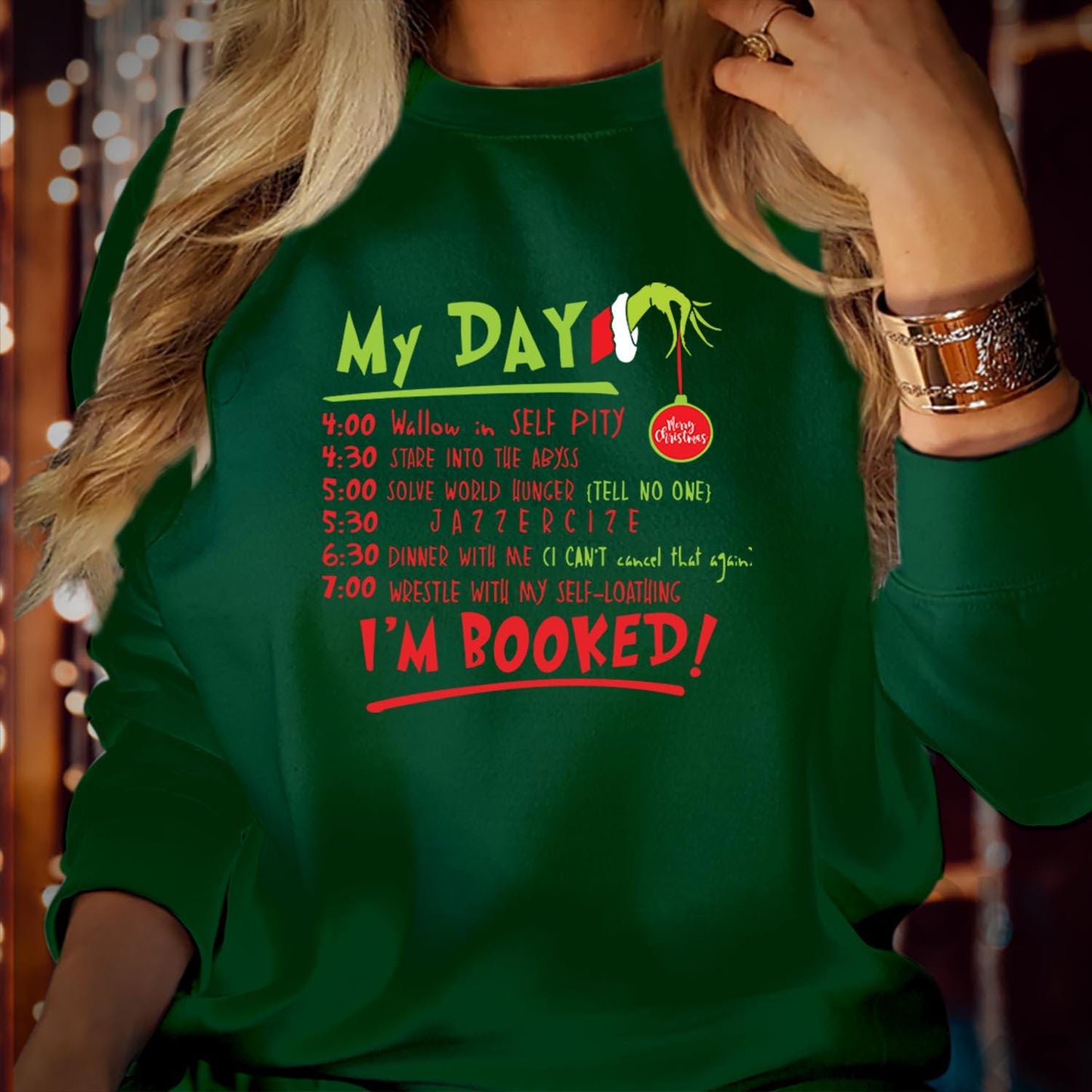 SWEATSHIRT (5195) MY Christmas DAY Funny Christmas Xmas Reindeer Snow Santa Jumper Sweatshirts