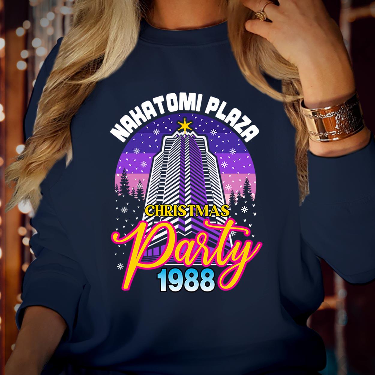 SWEATSHIRT (5008) Nakatomi Plaza Christmas Party 1988 Christmas Sweater Festive  80's Vibes  Funny Bruce  Xmas Jumper