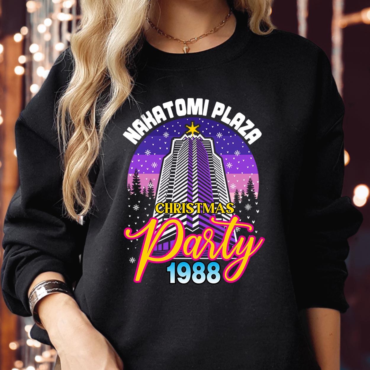 SWEATSHIRT (5008) Nakatomi Plaza Christmas Party 1988 Christmas Sweater Festive  80's Vibes  Funny Bruce  Xmas Jumper