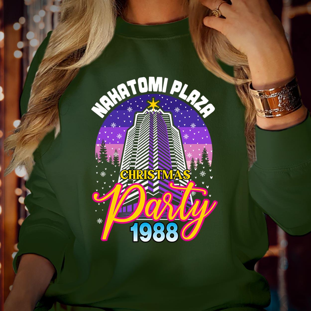 SWEATSHIRT (5008) Nakatomi Plaza Christmas Party 1988 Christmas Sweater Festive  80's Vibes  Funny Bruce  Xmas Jumper