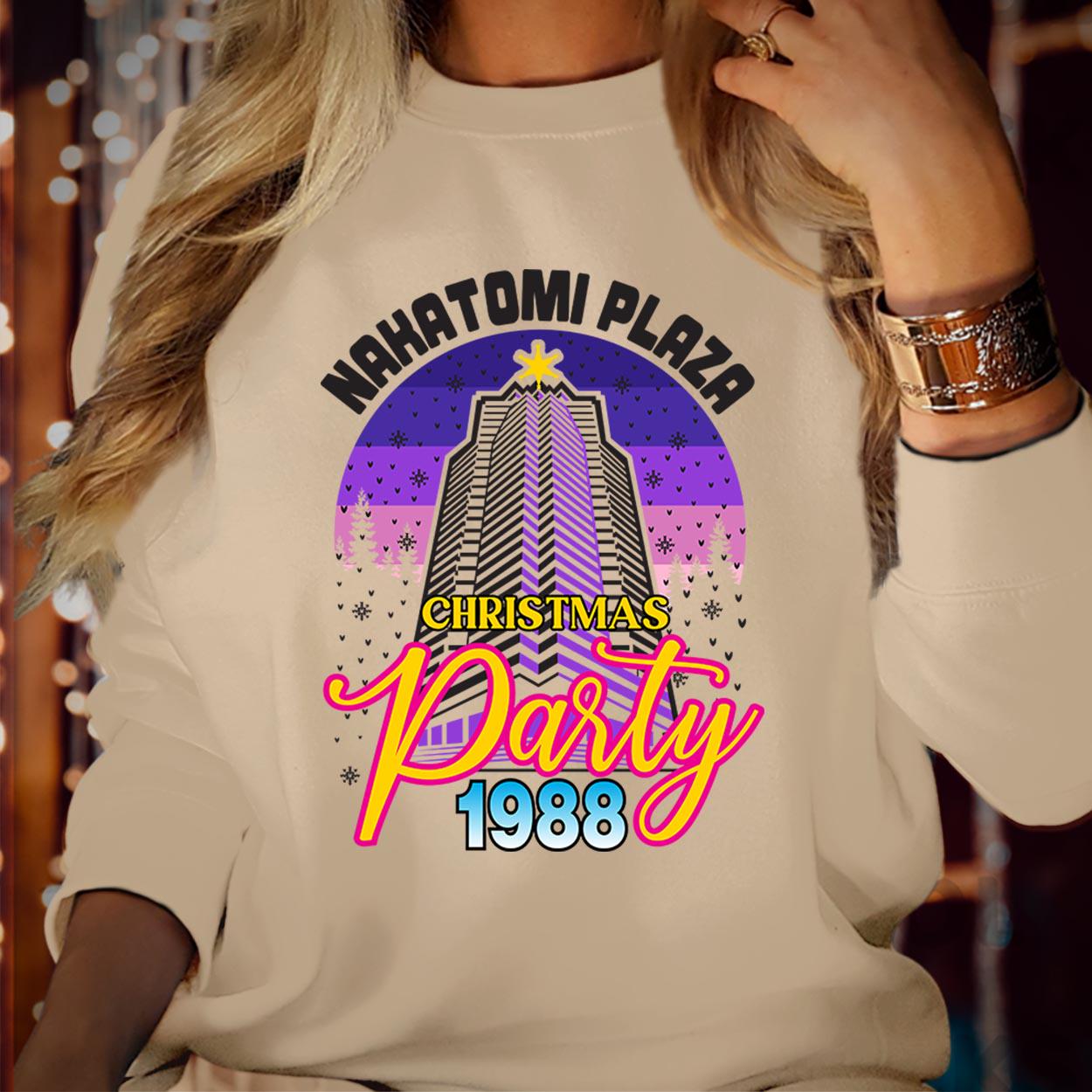 SWEATSHIRT (5008) Nakatomi Plaza Christmas Party 1988 Christmas Sweater Festive  80's Vibes  Funny Bruce  Xmas Jumper