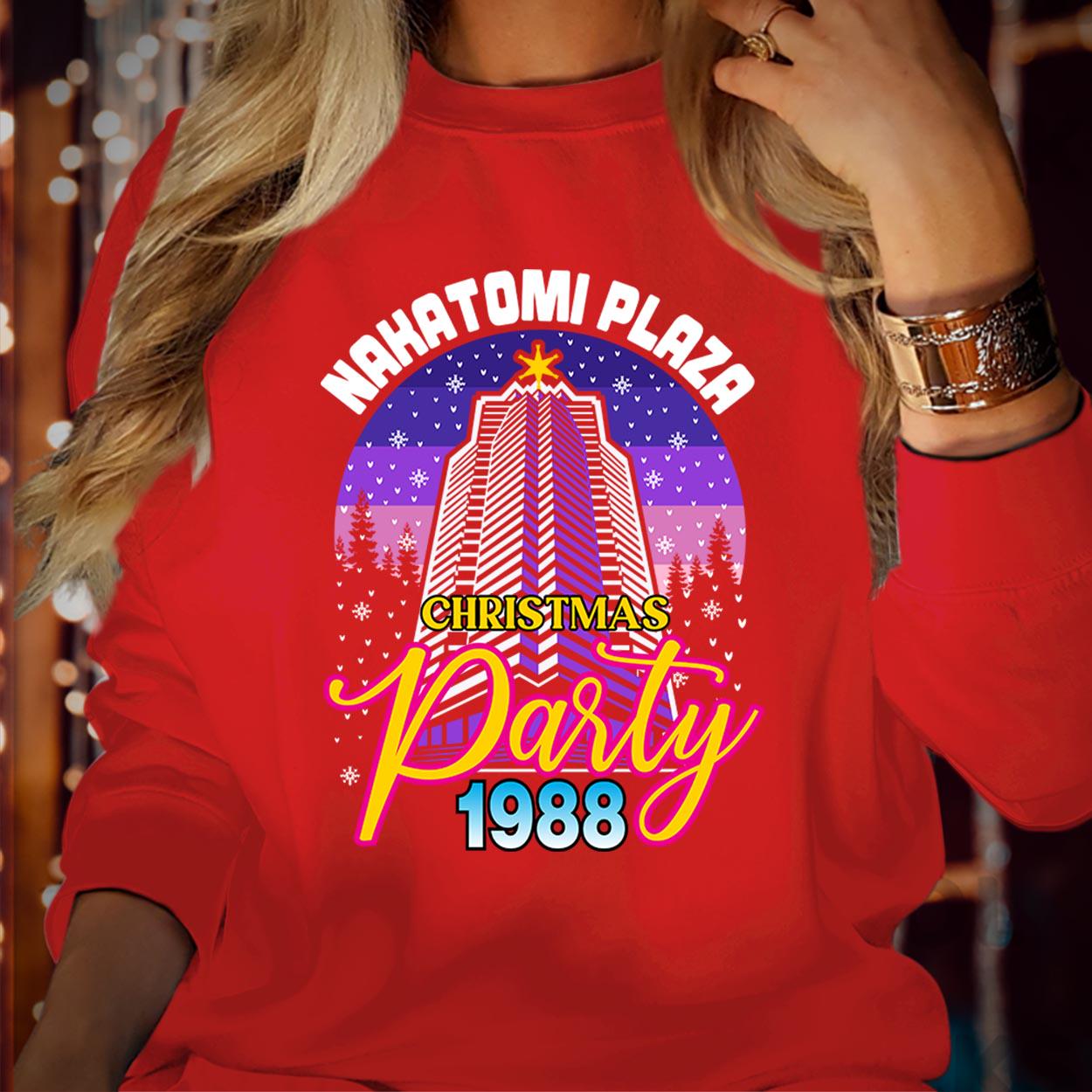 SWEATSHIRT (5008) Nakatomi Plaza Christmas Party 1988 Christmas Sweater Festive  80's Vibes  Funny Bruce  Xmas Jumper