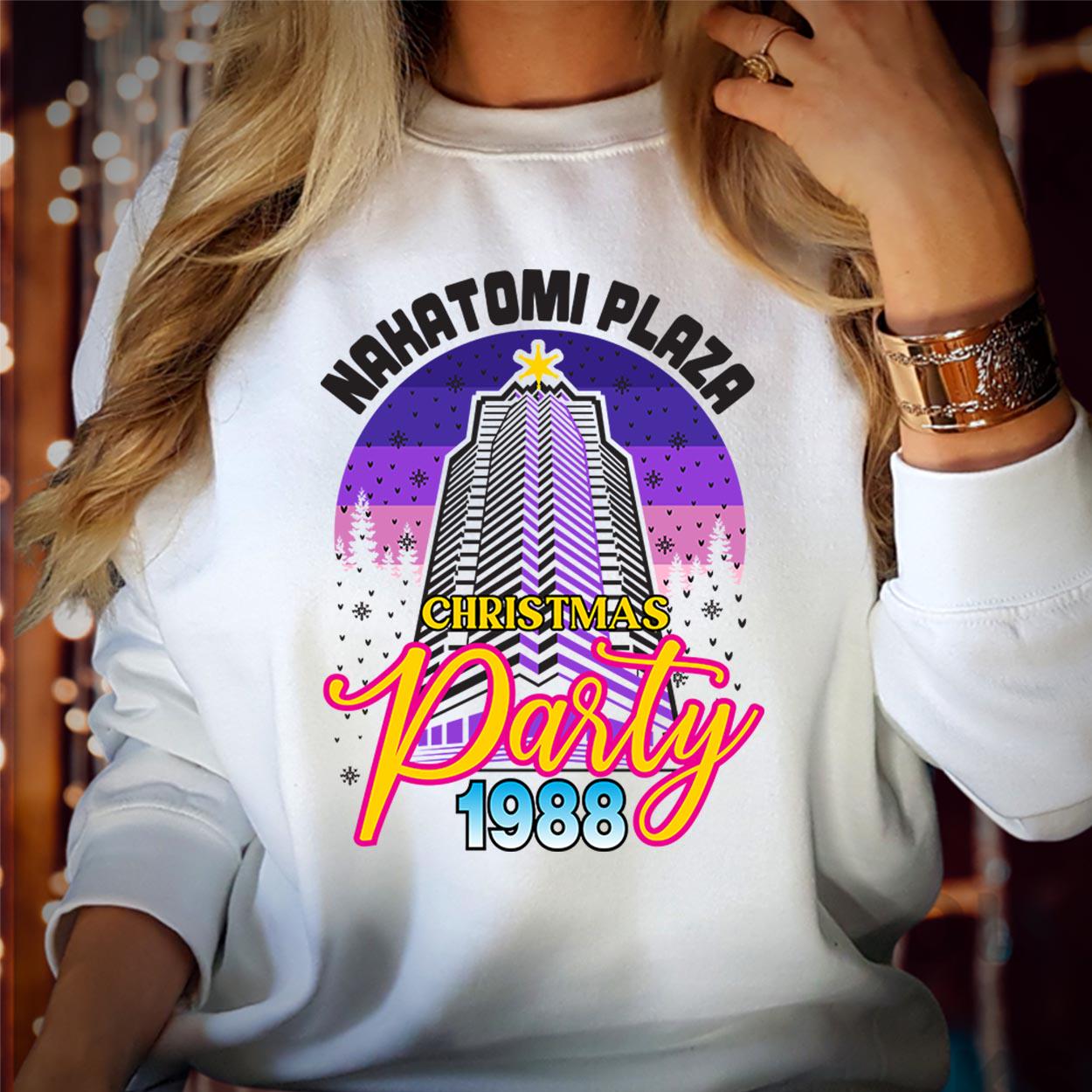 SWEATSHIRT (5008) Nakatomi Plaza Christmas Party 1988 Christmas Sweater Festive  80's Vibes  Funny Bruce  Xmas Jumper